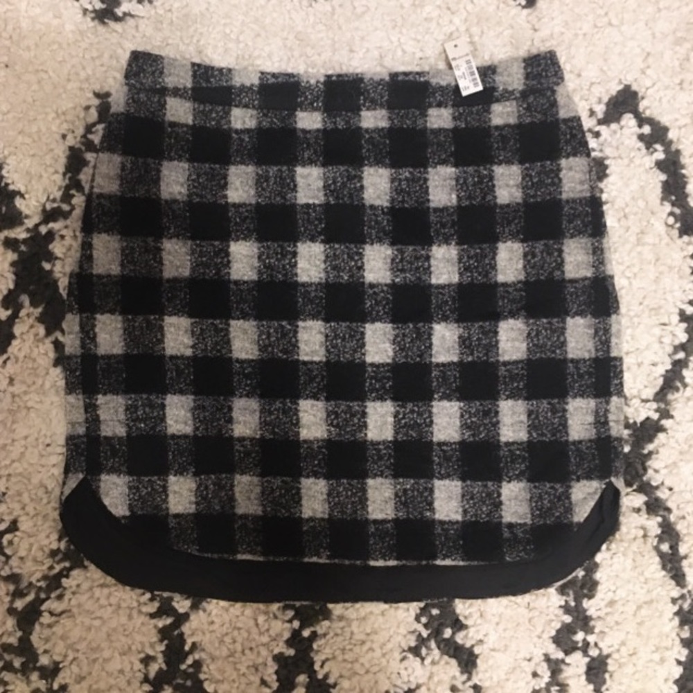 Madewell Checkered Mini Skirt